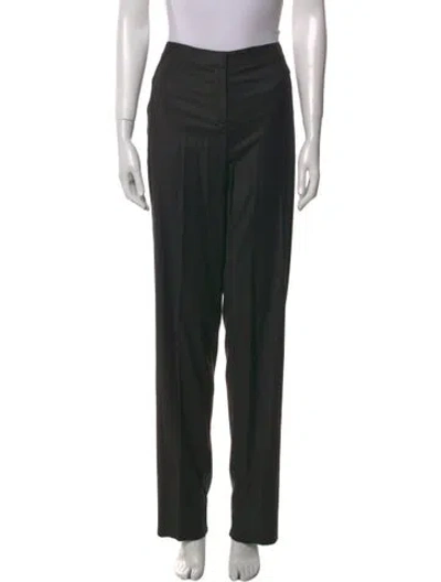 Pre-owned St John Straight Leg Pants In Gray