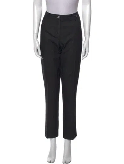 Pre-owned St John Straight Leg Pants In Gray