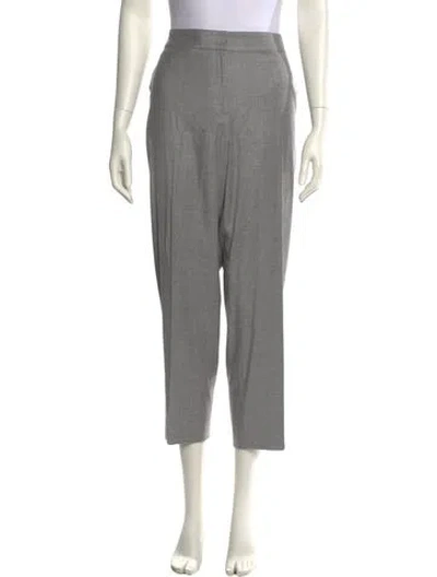 Pre-owned St John Straight Leg Pants In Gray
