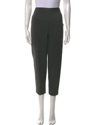 Pre-owned St John Straight Leg Pants In Gray