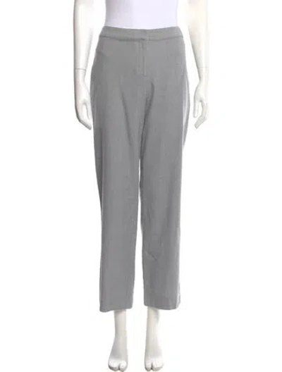 Pre-owned St John Straight Leg Pants In Gray