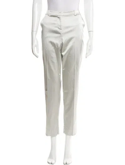 Pre-owned St John Straight Leg Pants In Gray