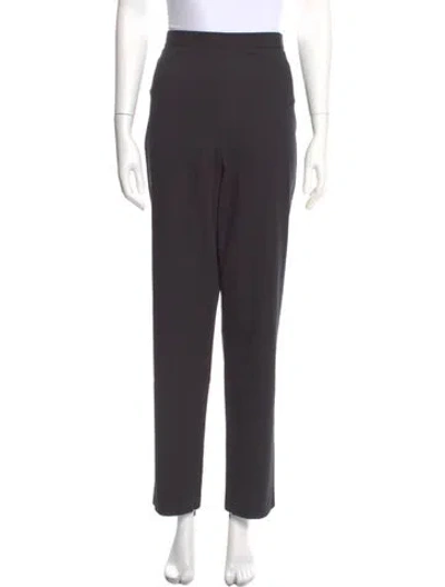 Pre-owned St John Straight Leg Pants In Gray