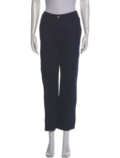 Pre-owned St John Straight Leg Pants In Gray