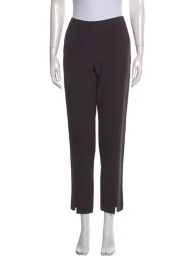 Pre-owned St John Straight Leg Pants In Gray