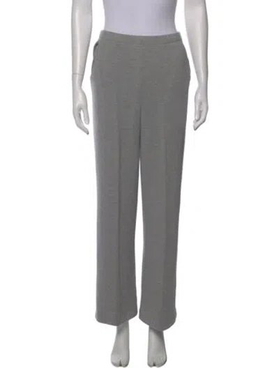 Pre-owned St John Straight Leg Pants In Gray