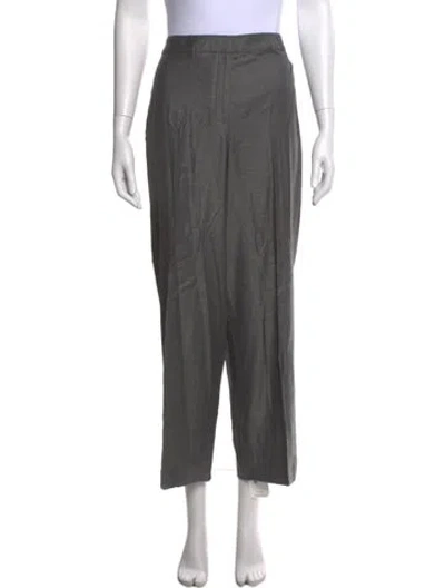 Pre-owned St John Straight Leg Pants In Gray