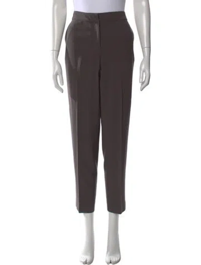 Pre-owned St John Straight Leg Pants In Gray