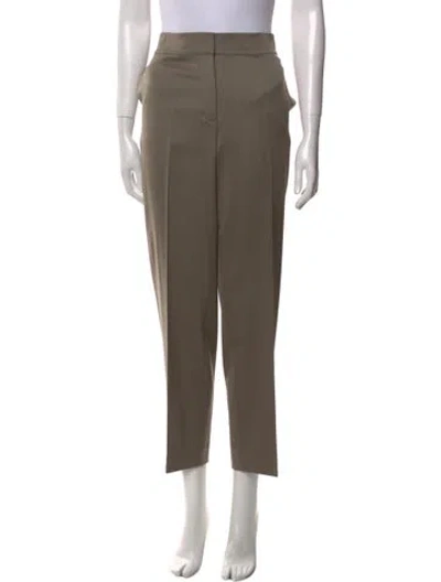 Pre-owned St John Straight Leg Pants In Green