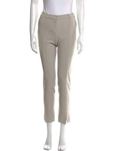 Pre-owned St John Straight Leg Pants In Neutral