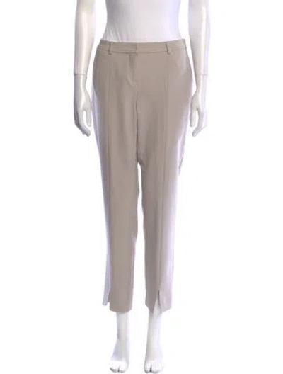 Pre-owned St John Straight Leg Pants In Neutral