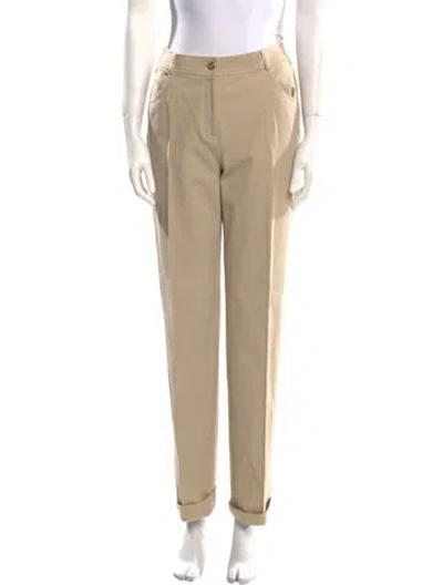 Pre-owned St John Straight Leg Pants In Neutral