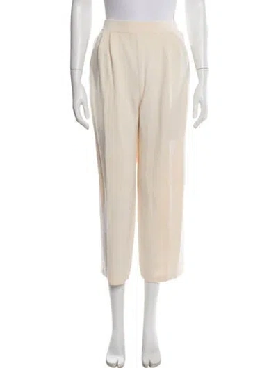 Pre-owned St John Straight Leg Pants In Neutral