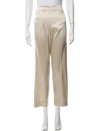 Pre-owned St John Straight Leg Pants In Neutral
