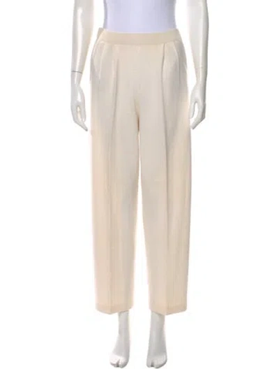 Pre-owned St John Straight Leg Pants In Neutral