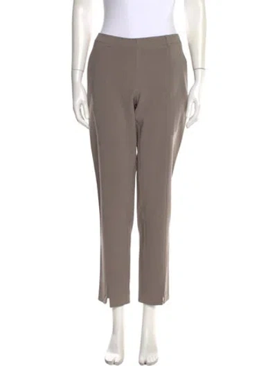 Pre-owned St John Straight Leg Pants In Neutral