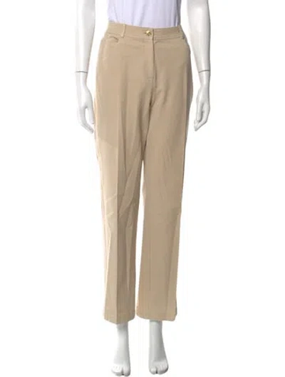 Pre-owned St John Straight Leg Pants In Neutral