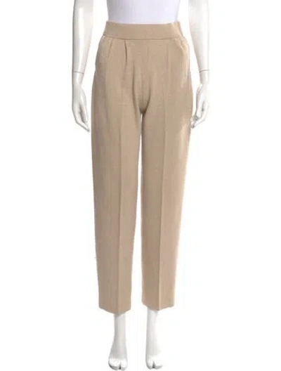 Pre-owned St John Straight Leg Pants In Neutrals