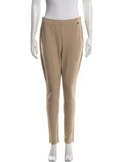 Pre-owned St John Straight Leg Pants In Neutrals