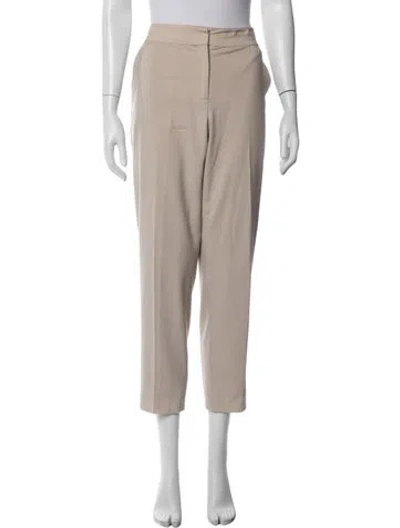 Pre-owned St John Straight Leg Pants In Neutrals