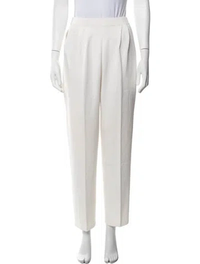Pre-owned St John Straight Leg Pants In Neutrals