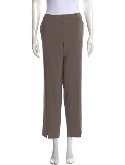 Pre-owned St John Straight Leg Pants In Neutrals