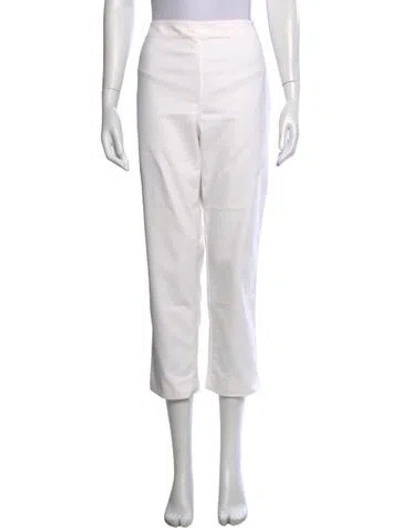 Pre-owned St John Straight Leg Pants In Neutrals/white