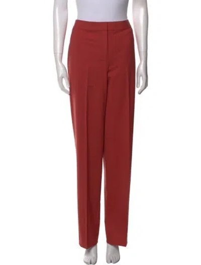 Pre-owned St John Straight Leg Pants In Orange