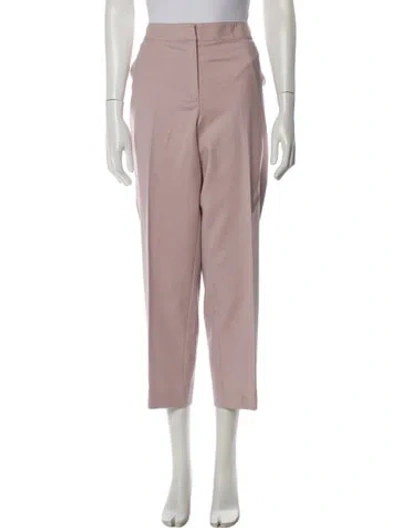 Pre-owned St John Straight Leg Pants In Pink