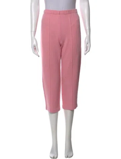 Pre-owned St John Straight Leg Pants In Pink
