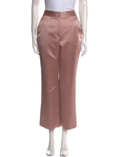 Pre-owned St John Straight Leg Pants In Pink