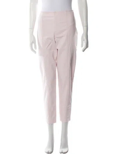 Pre-owned St John Straight Leg Pants In Pink