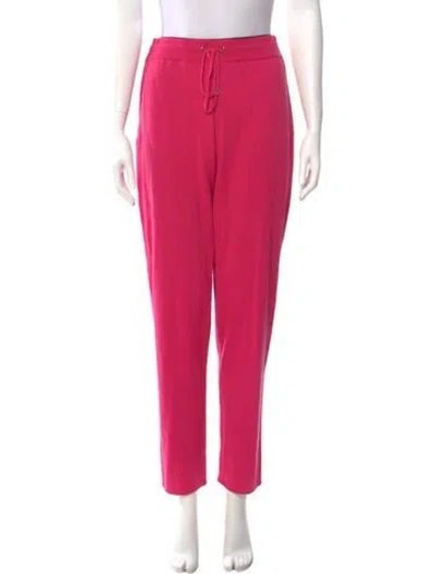 Pre-owned St John Straight Leg Pants In Pink