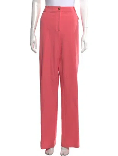 Pre-owned St John Straight Leg Pants In Pink