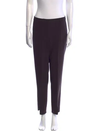 Pre-owned St John Straight Leg Pants In Purple