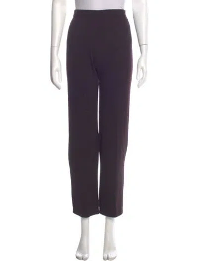 Pre-owned St John Straight Leg Pants In Purple