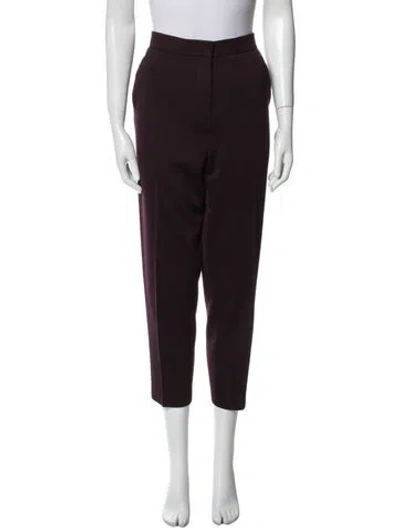Pre-owned St John Straight Leg Pants In Purple