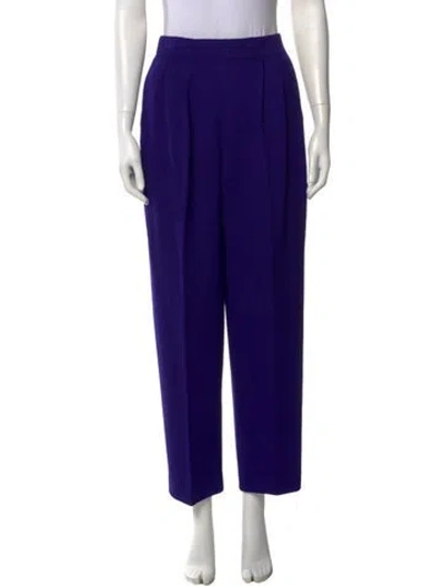 Pre-owned St John Straight Leg Pants In Purple