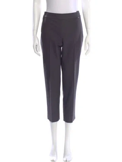 Pre-owned St John Straight Leg Pants In Purple