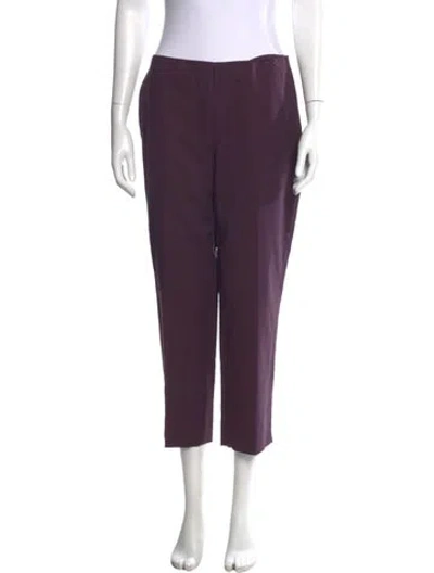 Pre-owned St John Straight Leg Pants In Purple