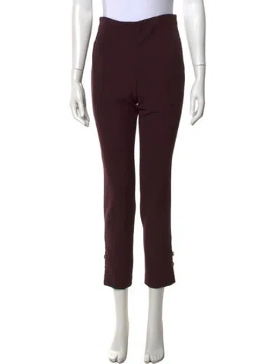 Pre-owned St John Straight Leg Pants In Purple