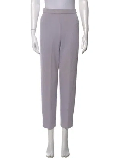 Pre-owned St John Straight Leg Pants In Purple