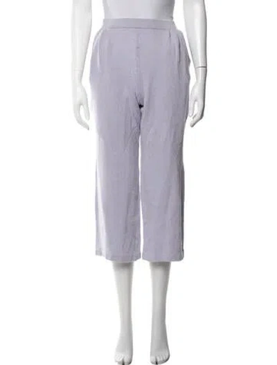 Pre-owned St John Straight Leg Pants In Purple