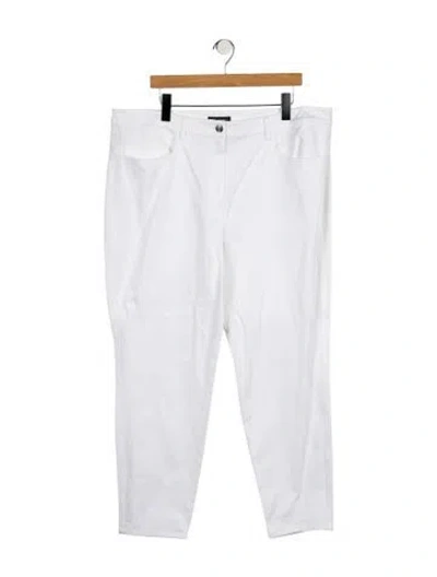 Pre-owned St John Straight Leg Pants W/ Tags In White