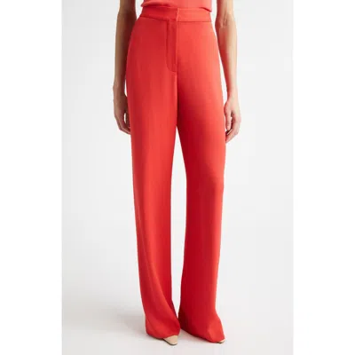St John St. John Stretch Crepe Pants In Orange