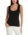 St John St. John Stretch Knit Shell In Black