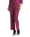 St John Stretch Mini Plaid Pants In Wild Orchid Multi