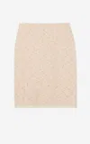 St John Stretch Pebble Knit Skirt In Mebm