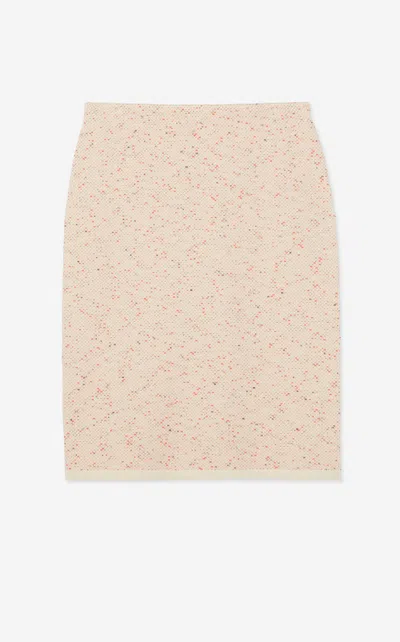 St John Stretch Pebble Knit Skirt In Mebm