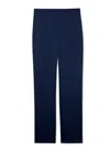 St John Stretch Satin Pant In Blue